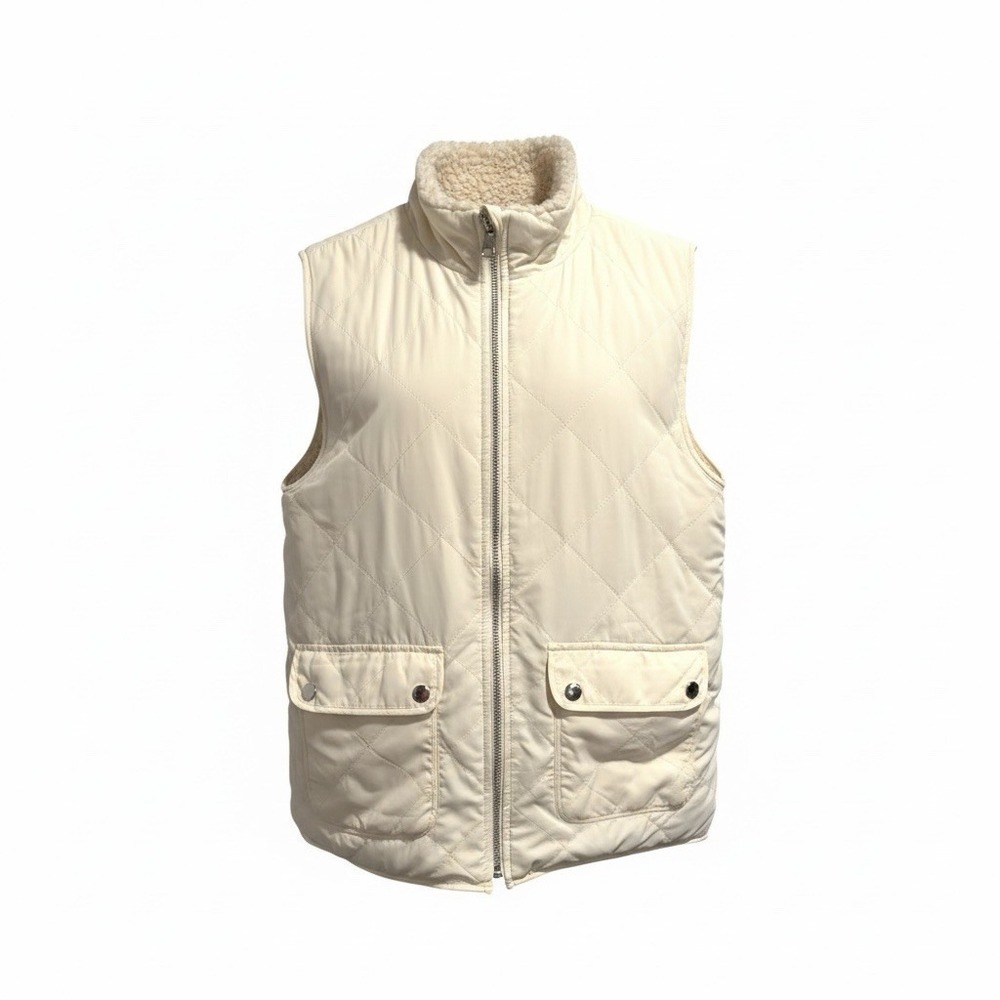 Entro Women's Cream Reversible Vest Size Medium